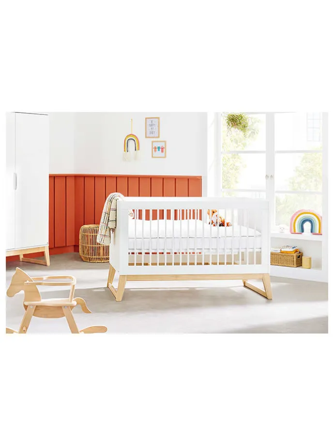 Kinderbett "Bridge" in Weiß - (B)150 x (H)94 x (T)76 cm