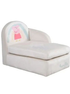 Kindercouch Peppa Pig, Lounge-Stil, Beige/Rosa, belastbar bis 80 kg
