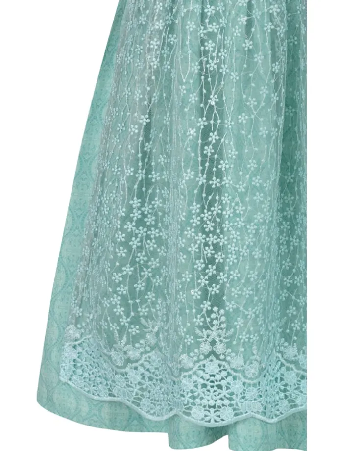 Kinderdirndl Gundi in Aqua