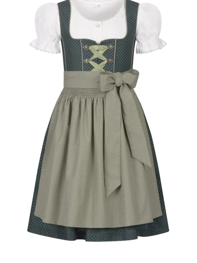 Kinderdirndl Petra in Grün