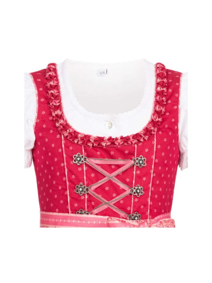 Kinderdirndl 3-teilig Diana in Beere