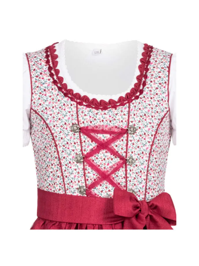Kinderdirndl 3-teilig Doris in Beere
