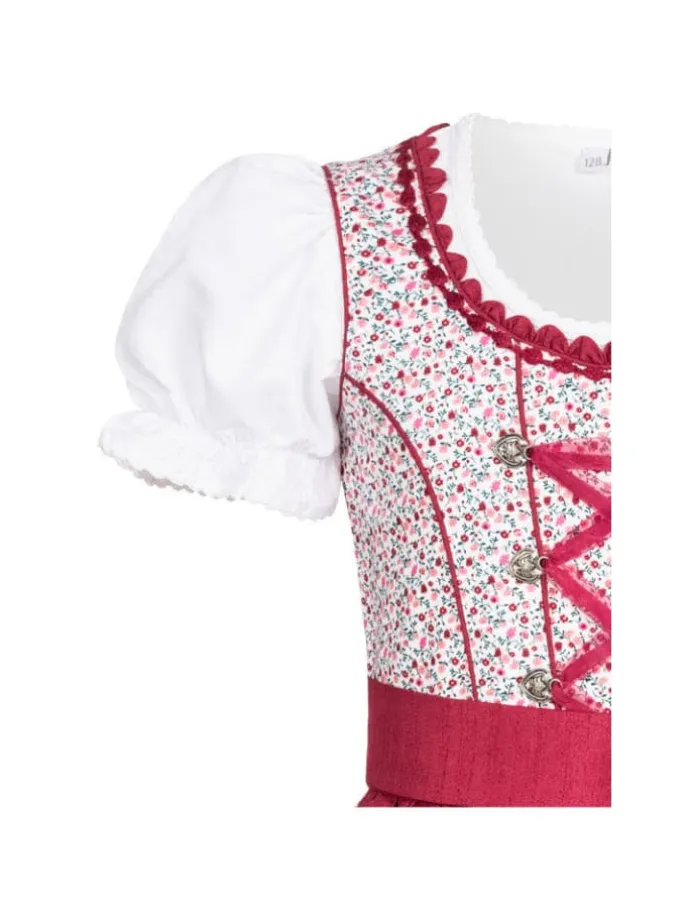 Kinderdirndl 3-teilig Doris in Beere