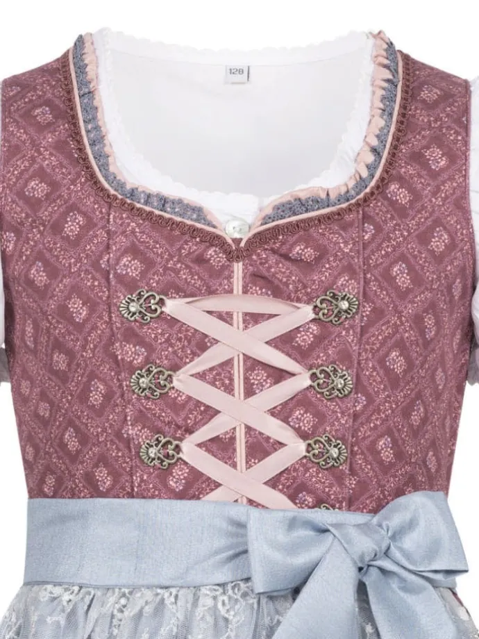 Kinderdirndl 3-teilig Lea in Beere