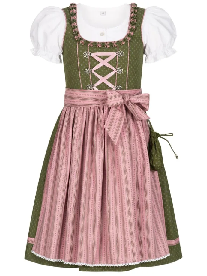 Kinderdirndl 3-teilig Nabilia in Grün