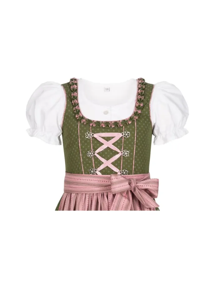 Kinderdirndl 3-teilig Nabilia in Grün