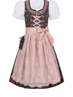 Kinderdirndl 3-teilig Rosalie in Bordeaux