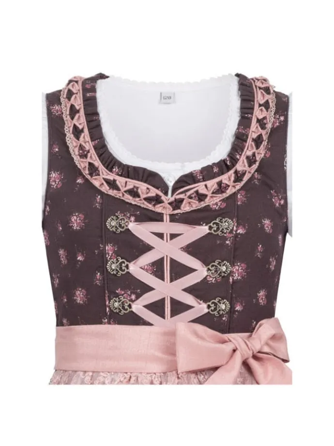 Kinderdirndl 3-teilig Rosalie in Bordeaux