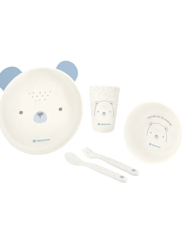Kindergeschirr Set Bear with me in blau