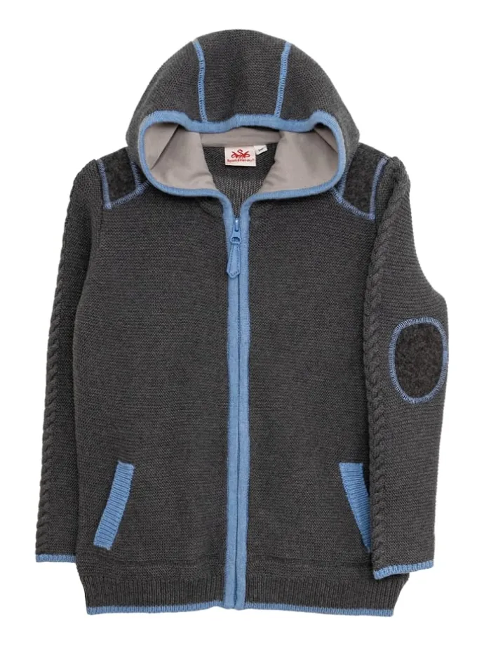 Kinderjacke SPECHT in grau-blau
