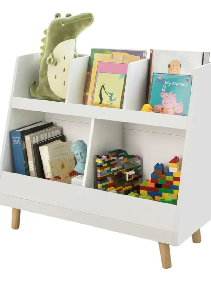 Kinderregal in Weiß - (B)86 x (H)77 x (T)36cm