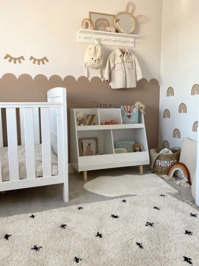 Kinderregal in Weiß - (B)86 x (H)77 x (T)36cm