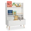 Kinderregal in Weiß/ Natur - (B) 68 x (H) 94 x (T) 32 cm