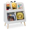 Kinderregal in Weiß/ Natur - (B)60 x (H)66 x (T)30 cm
