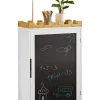 Kinderregal in Weiß und Natur - (B)63 x (H)100 x (T)30cm
