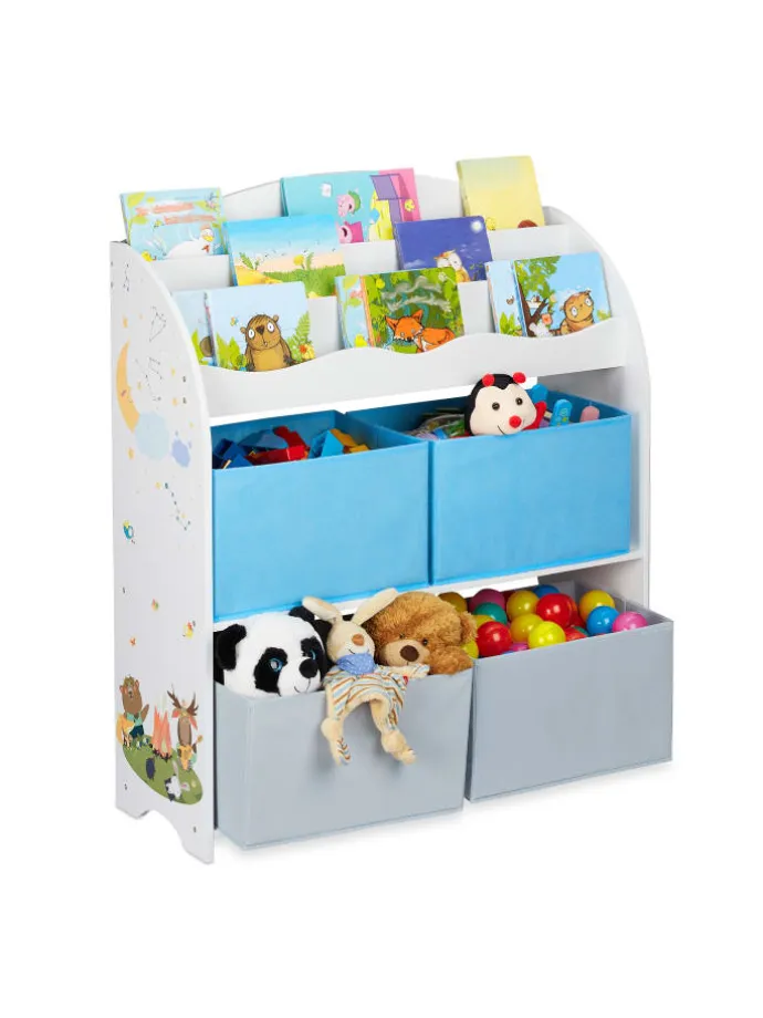 Kinderregal Lagerfeuer in Bunt - (B)82,5 x (H)98 x (T)30 cm