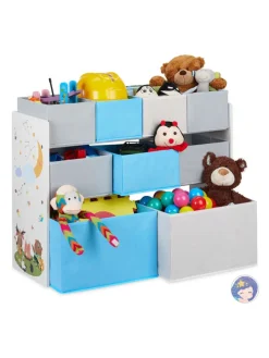 Kinderregal Lagerfeuer in Bunt - (B)82,5 x (H)66 x (T)29,5 cm