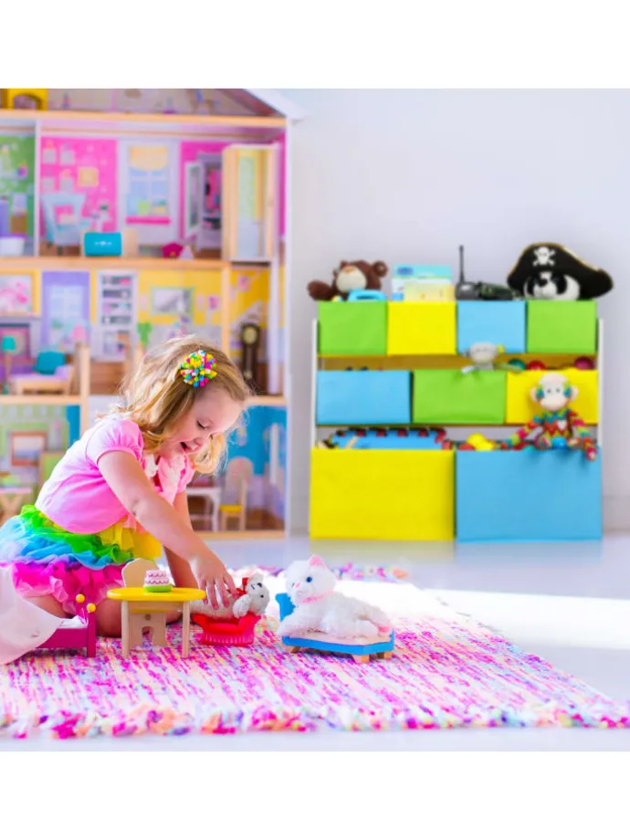 Kinderregal Lagerfeuer in Bunt - (B)82,5 x (H)66 x (T)29,5 cm
