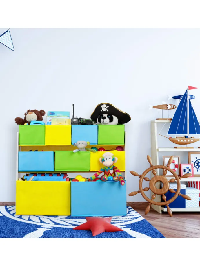 Kinderregal Lagerfeuer in Bunt - (B)82,5 x (H)66 x (T)29,5 cm