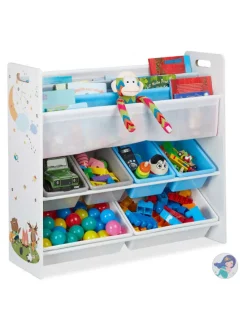 Kinderregal Lagerfeuer in Bunt - (B)86 x (H)78 x (T)26,5 cm