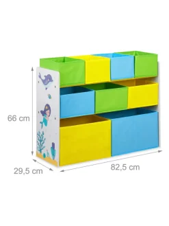 Kinderregal Meerjungfrau in Bunt - (B)82,5 x (H)66 x (T)29,5 cm