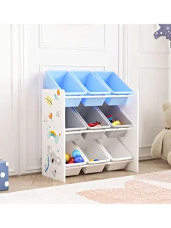 Kinderregal Muxía in Blau (H)60cm (B)62cm (T)26.5cm