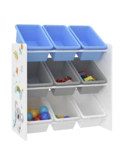 Kinderregal Muxía in Blau (H)60cm (B)62cm (T)26.5cm
