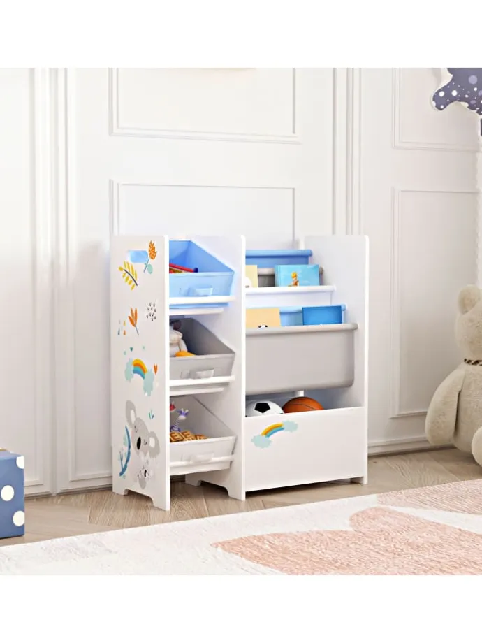 Kinderregal Vimianzo in Blau (H)60cm (B)65cm (T)30cm