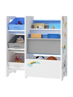 Kinderregal Vimianzo in Blau (H)60cm (B)65cm (T)30cm
