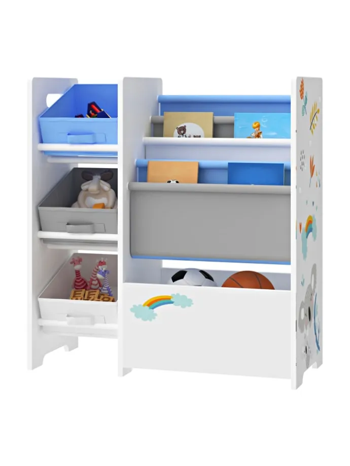 Kinderregal Vimianzo in Blau (H)60cm (B)65cm (T)30cm