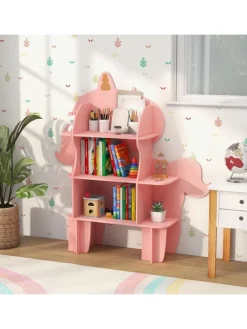 Kinderregal 3 Ebenen in Rosa