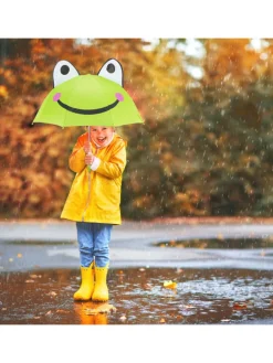 Kinderregenschirm Frosch in Grün