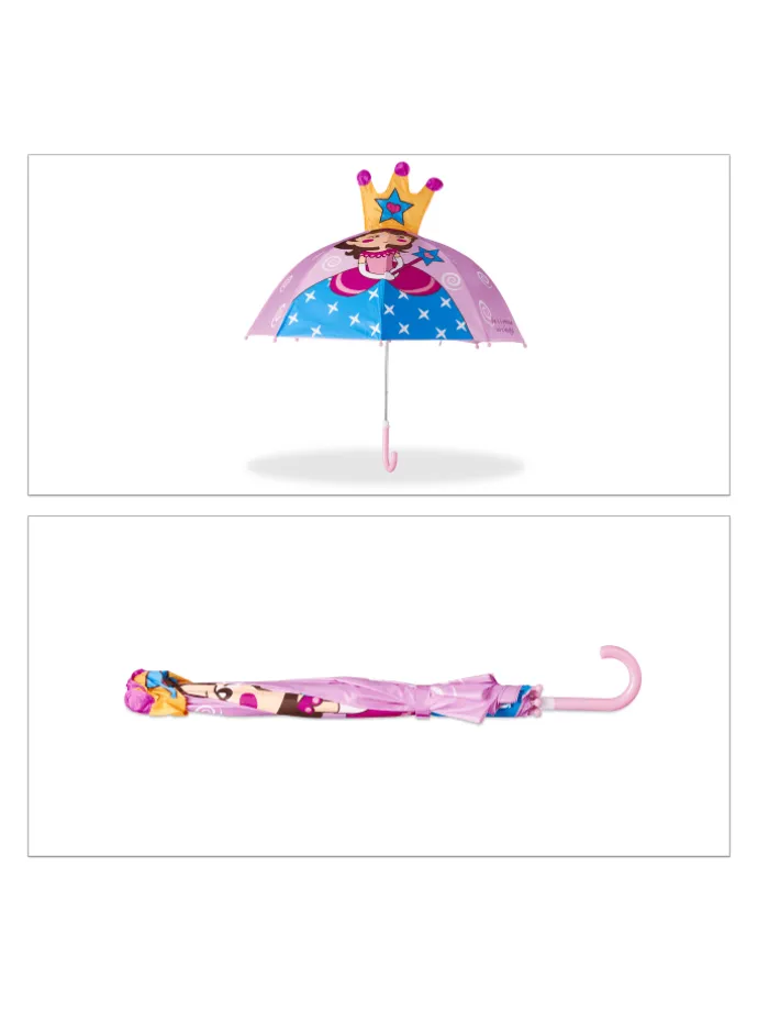 Kinderregenschirm Prinzessin in Rosa