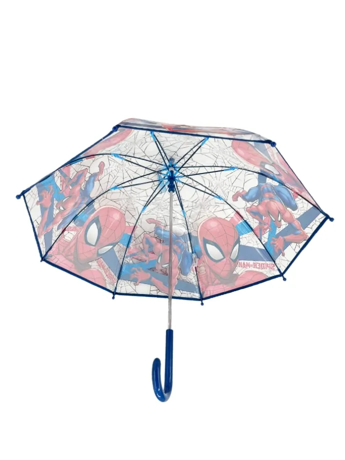Kinder-Regenschirm transparent für Jungen ab 3 Jahren in Mehrfarbig