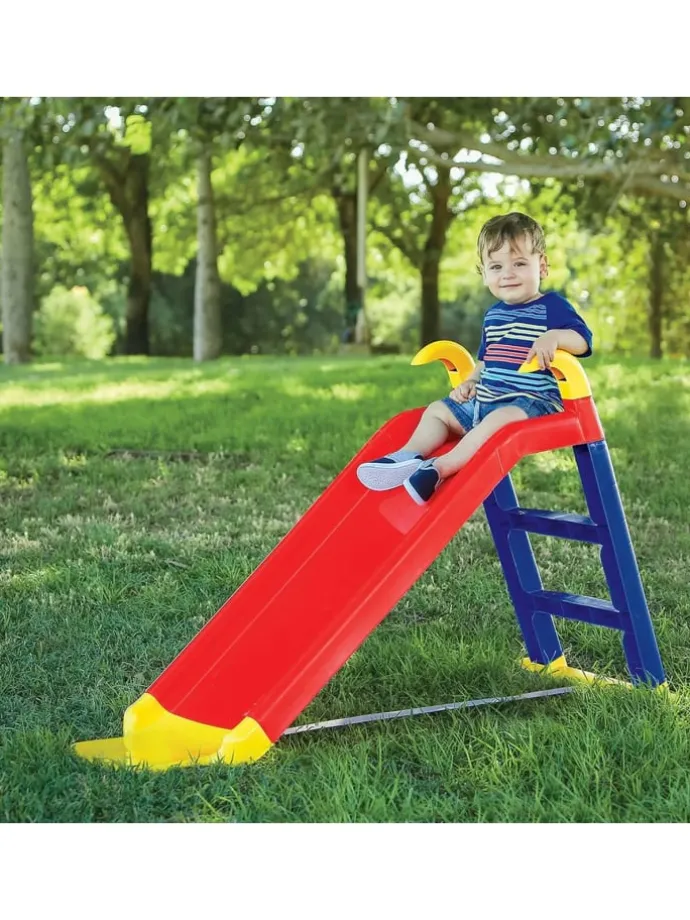 Kinderrutsche 114 x 63 x 78,5 in grau
