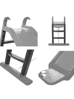 Kinderrutsche 114 x 63 x 78,5 in grau