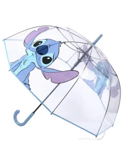 Kinderschirm "Stitch" in Transparent/ Blau - Ø 89 cm