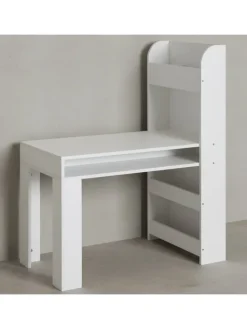 Kinderschreibtisch 90x50x110 cm Maltisch Kinderzimmer mit Regal,