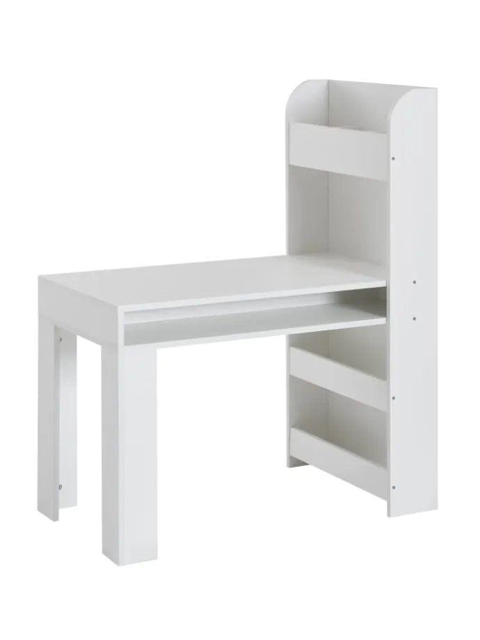 Kinderschreibtisch 90x50x110 cm Maltisch Kinderzimmer mit Regal,