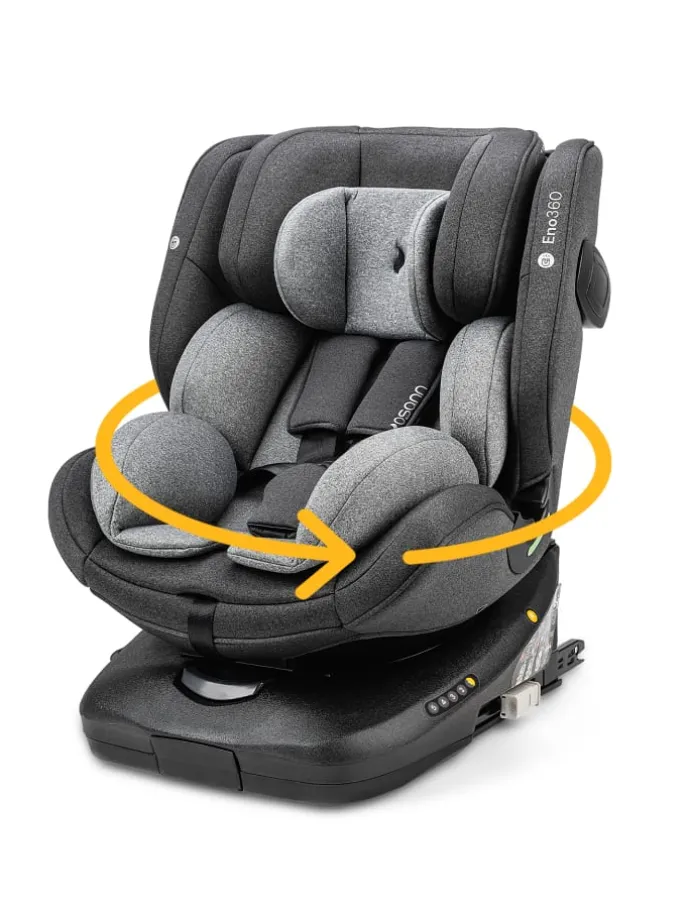 Kindersitz "Eno360 i-Size" in Dark Grey Melange - 40 bis 150 cm