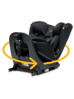 Kindersitz "Floyd360" All Black - 40 bis 150 cm, drehbar, rückwärts, vorwärts