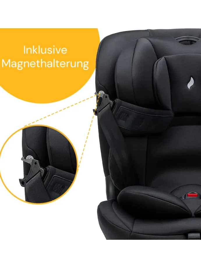 Kindersitz "Floyd360" All Black - 40 bis 150 cm, drehbar, rückwärts, vorwärts