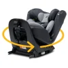 Kindersitz  "Floyd360" Dark Grey - 40 bis 150 cm, drehbar, rückwärts, vorwärts