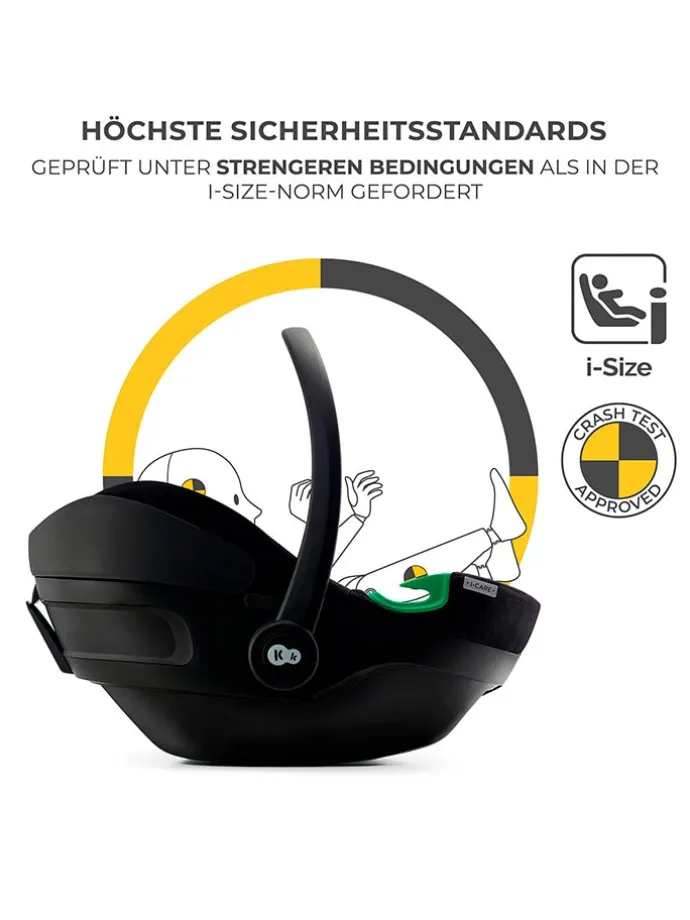Kindersitz "I-Care i-Size" in Schwarz - Gruppe 0