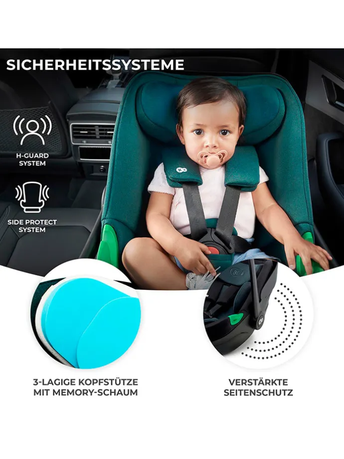 Kindersitz "I-Care i-Size" in Schwarz - Gruppe 0