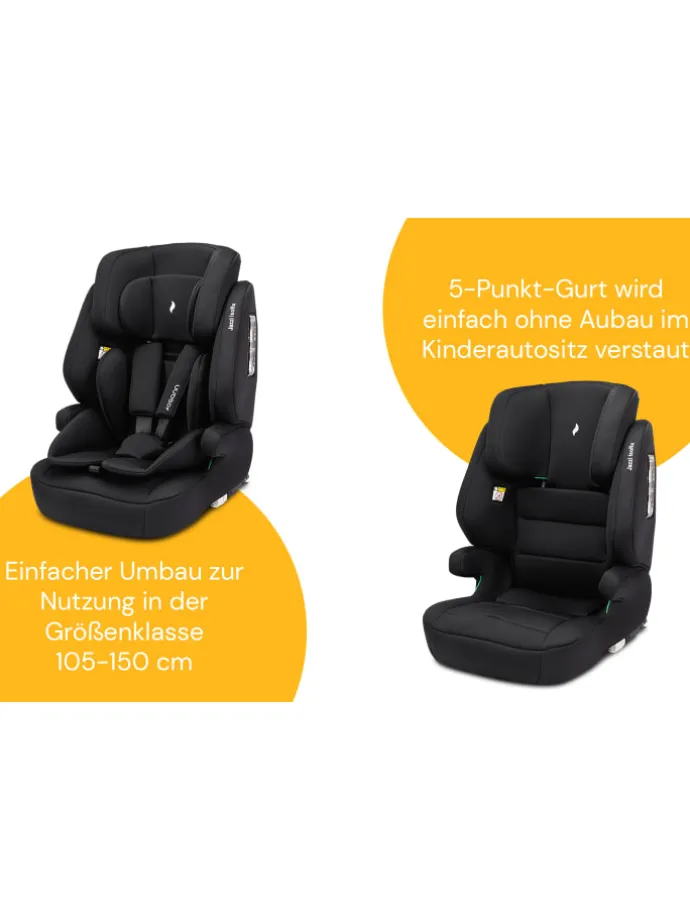 Kindersitz "Jazzi Isofix" Black - von 76-150 cm mit Isofix