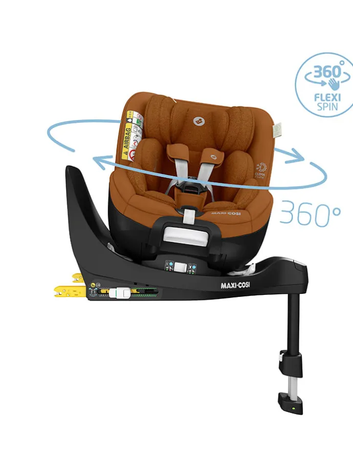 Kindersitz "Mica Pro Eco i-Size" in Authentic Cognac - Gruppe 0/1