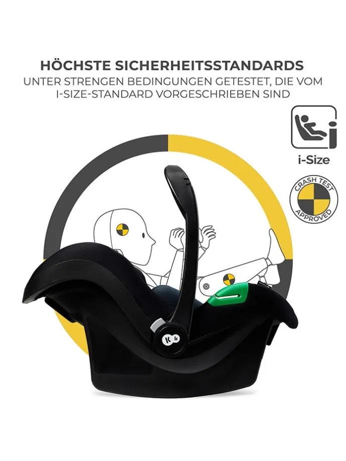 Kindersitz "Mink Pro i-Size" mit Basisstation in Schwarz - Gruppe 0+