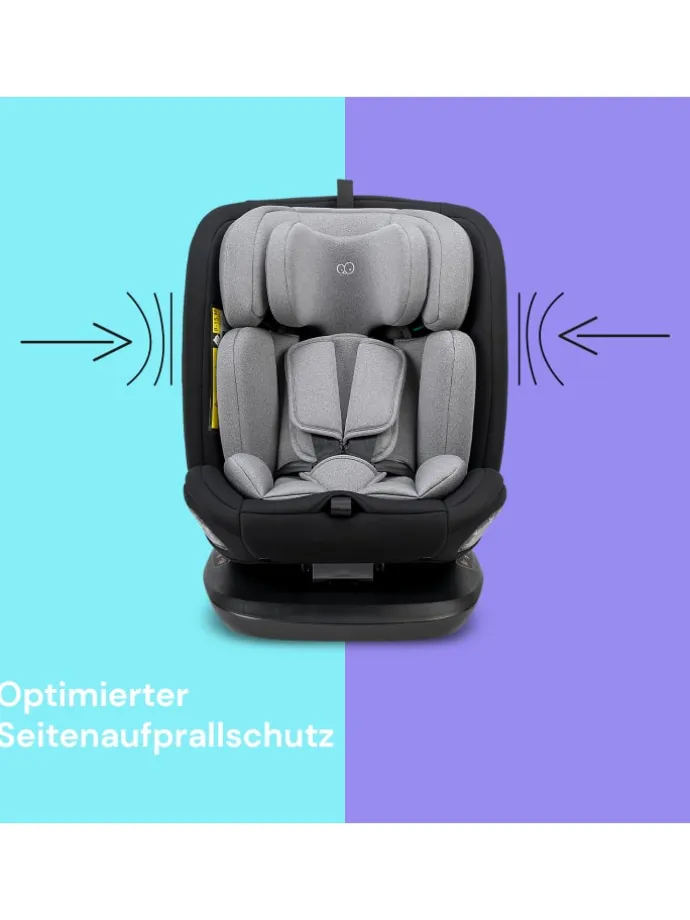 Kindersitz "Safety Lissabon" in Black - drehbar 40 bis 150 cm mit Isofix