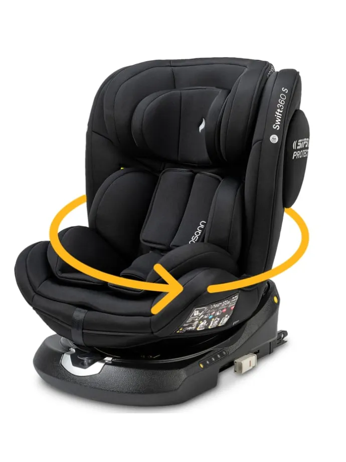 Kindersitz "Swift360 S" in All Blac - 76 bis 150 cm